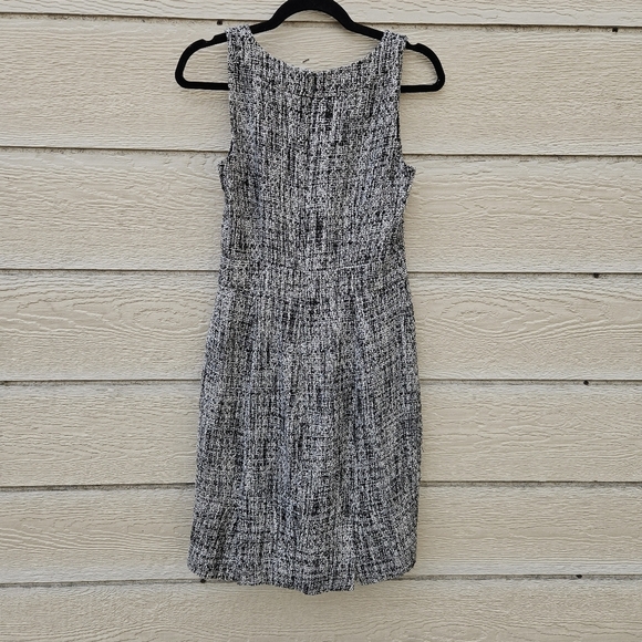 J. Crew Suiting black and white tweed sheath dress size 2 - Picture 2 of 6